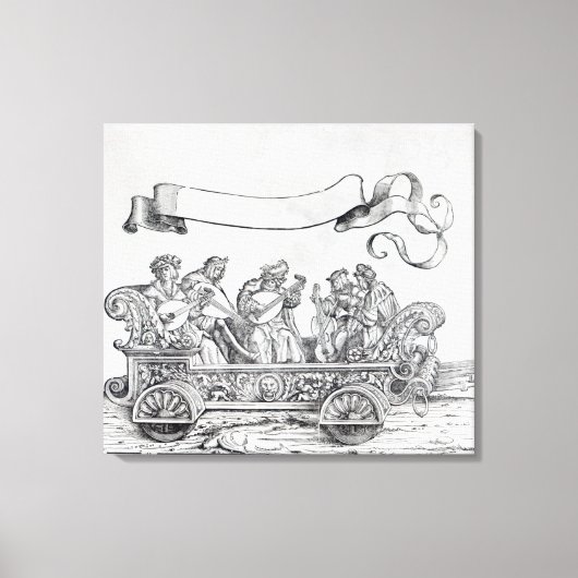 Scène uit de drievoudige processie van Maximilian Canvas Afdruk (Voorkant)