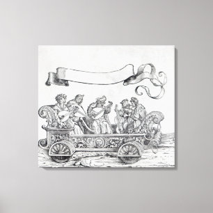 Scène uit de drievoudige processie van Maximilian Canvas Afdruk