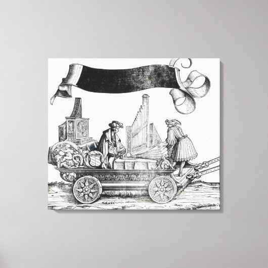 Scène uit de drievoudige processie van Maximilian Canvas Afdruk (Voorkant)