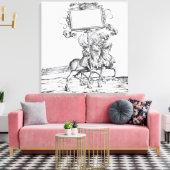 Scène uit de drievoudige processie van Maximilian Canvas Afdruk (Insitu (Woonkamer))