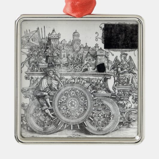 Scène uit de drievoudige processie van Maximilian Metalen Ornament (Voorkant)