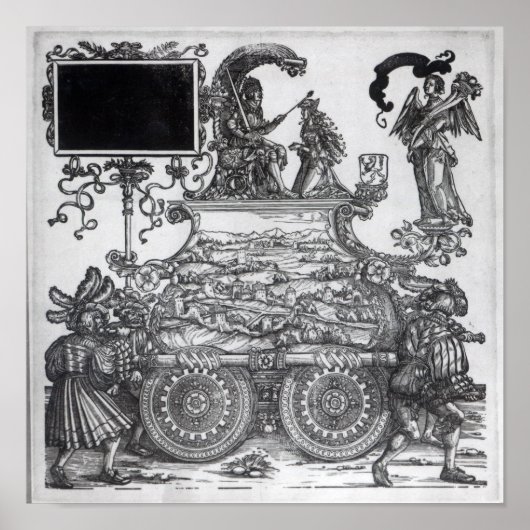 Scène uit de drievoudige processie van Maximilian Poster (Voorkant)