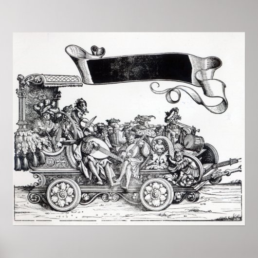 Scène uit de drievoudige processie van Maximilian Poster (Voorkant)