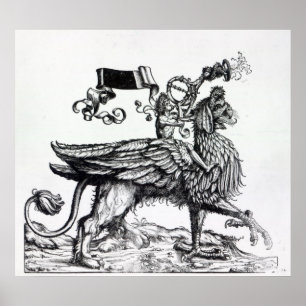 Scène uit de drievoudige processie van Maximilian Poster