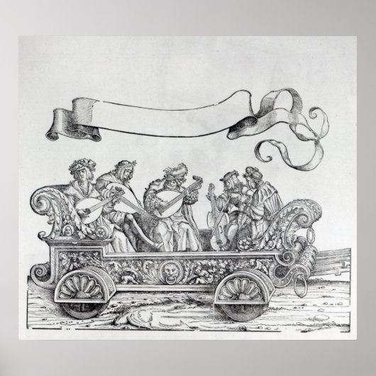 Scène uit de drievoudige processie van Maximilian Poster (Voorkant)