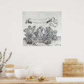 Scène uit de drievoudige processie van Maximilian Poster (Keuken)