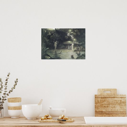 Scene uit de droom van een MidSummer Night, 1832 Poster (Keuken)