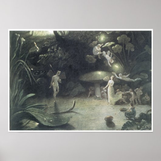 Scene uit de droom van een MidSummer Night, 1832 Poster (Voorkant)
