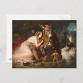 Scène uit de droom van 'n midzomernacht briefkaart (Voorkant / Achterkant)