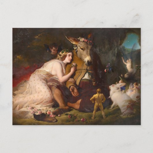 Scène uit de droom van 'n midzomernacht briefkaart (Voorkant)