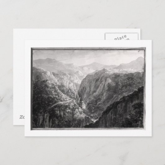 Scène uit de Inn bij Devil's Bridge met de Herfst Briefkaart (Voorkant / Achterkant)