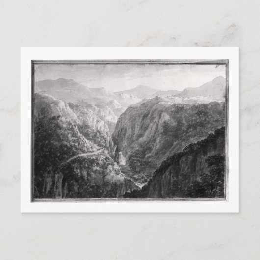 Scène uit de Inn bij Devil's Bridge met de Herfst Briefkaart (Voorkant)