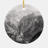 Scène uit de Inn bij Devil's Bridge met de Herfst Keramisch Ornament (Achterkant)