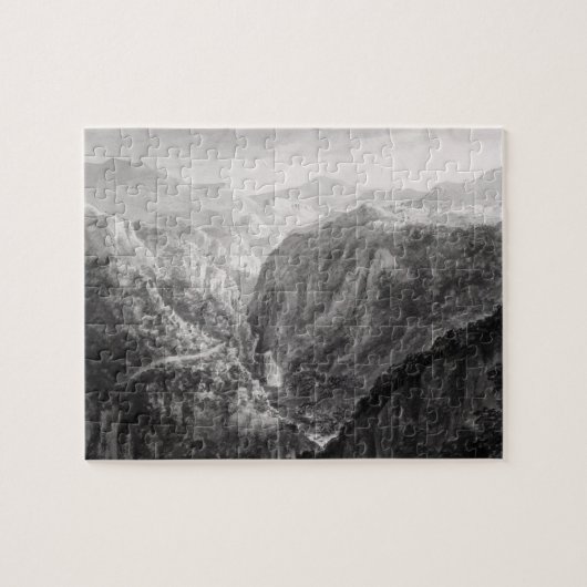 Scène uit de Inn bij Devil's Bridge met de Herfst Legpuzzel (Horizontaal)