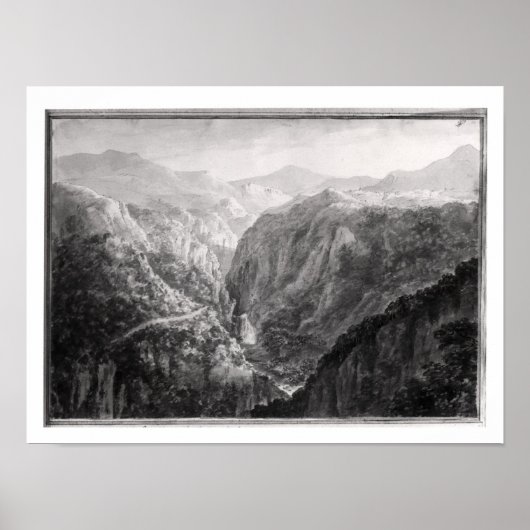 Scène uit de Inn bij Devil's Bridge met de Herfst Poster (Voorkant)