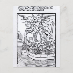 Scène uit de "Navigatie van St. Brendan" Briefkaart