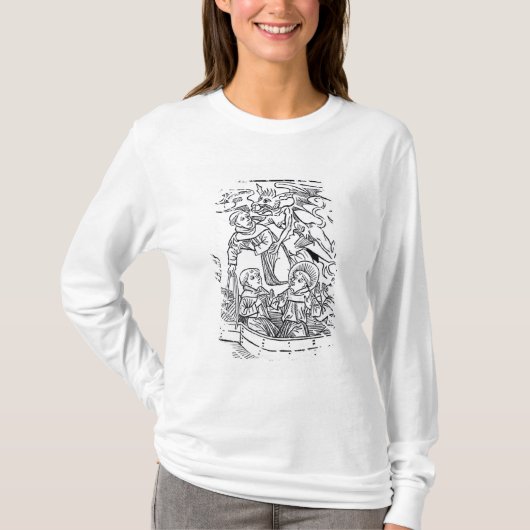 Scène uit de "Navigatie van St. Brendan" T-shirt (Voorkant)