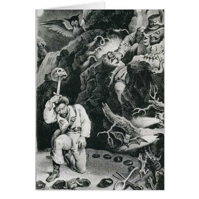 Scène uit de opera "Der Freischutz" (Voorkant)