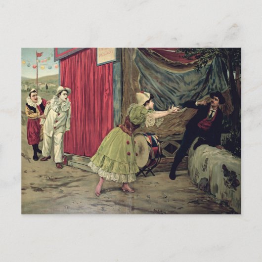 Scène uit de opera "Pagliacci" Briefkaart (Voorkant)
