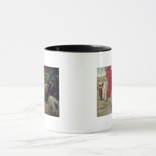 Scène uit de opera "Pagliacci" Mok (Midden)