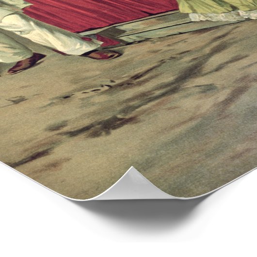 Scène uit de opera "Pagliacci" Poster (Hoek)