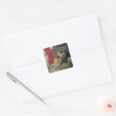 Scène uit de opera "Pagliacci" Vierkante Sticker (Envelop)