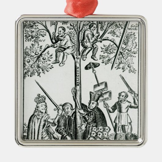 Scene uit de "Shepherd's Oracles" Metalen Ornament (Voorkant)