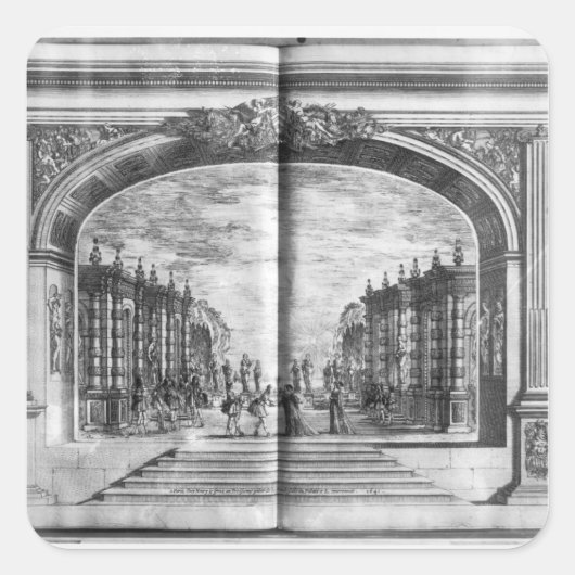 Scene uit de "Shepherd's Oracles" Vierkante Sticker (Voorkant)