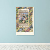 Scene uit de "Uren van Louis d'Orleans" Canvas Afdruk (Insitu (Houten vloer))