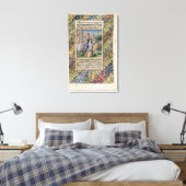Scene uit de "Uren van Louis d'Orleans" Canvas Afdruk (Insitu (Slaapkamer))