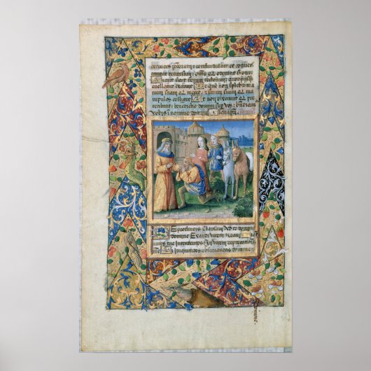 Scene uit de "Uren van Louis d'Orleans" Poster (Voorkant)