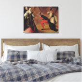 Scène uit een spel canvas afdruk (Insitu (Slaapkamer))