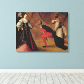 Scène uit een spel canvas afdruk (Insitu (Houten vloer))