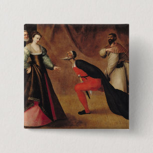 Scène uit een spel vierkante button 5,1 cm