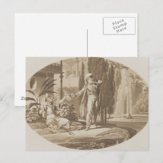 Scène uit het huwelijk van figaro briefkaart (Voorkant / Achterkant)