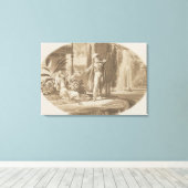 Scène uit het huwelijk van figaro canvas afdruk (Insitu (Houten vloer))