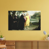 Scene uit het leven van St. Benedict Canvas Afdruk (Insitu (Woonkamer))
