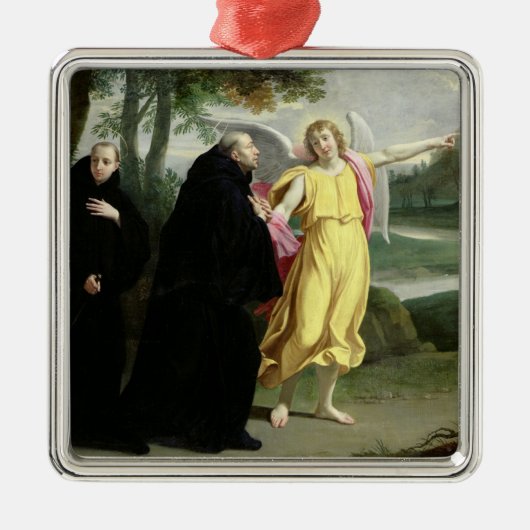Scene uit het leven van St. Benedict Metalen Ornament (Voorkant)