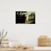 Scene uit het leven van St. Benedict Poster (Keuken)