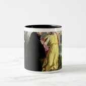 Scene uit het leven van St. Benedict Tweekleurige Koffiemok (Center)