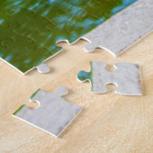 Scene uit het park Keukenhof met eend, Nederland Legpuzzel (Zijkant)