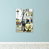 Scene uit Kopenhagen; Paul Gustave Fischer art Canvas Afdruk (Insitu (Houten vloer))