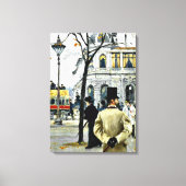 Scène uit Kopenhagen; Paul Gustave Fischer kunst Canvas Afdruk (Voorkant)