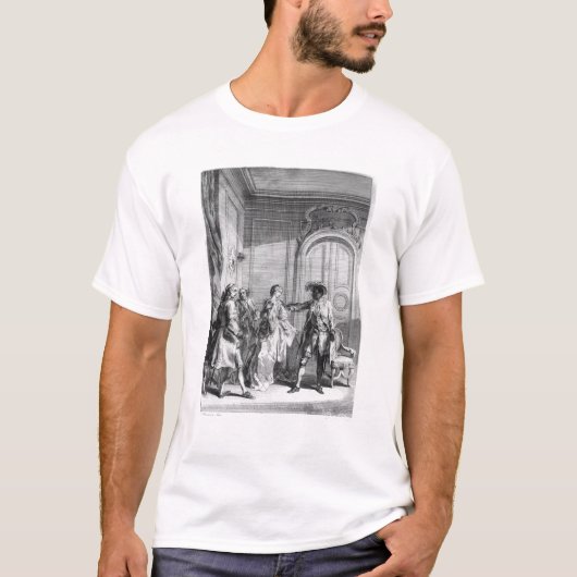 Scene uit 'Othello' door William Shakespeare T-shirt (Voorkant)