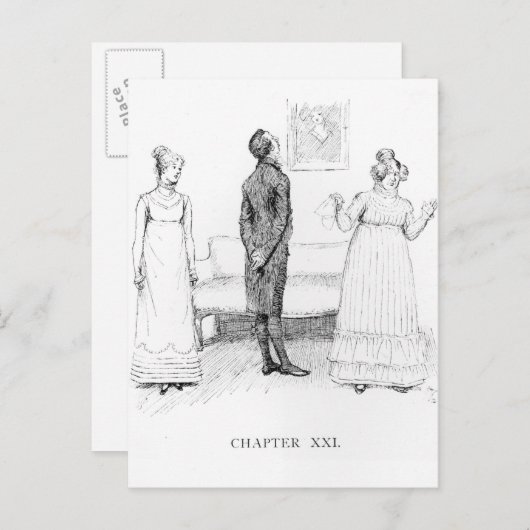 Scène uit 'Pride and Prejudice' Briefkaart (Voorkant / Achterkant)