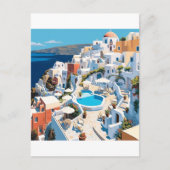 Scène uit Santorini Griekenland Briefkaart (Voorkant)