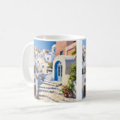 Scène uit Santorini Griekenland Koffiemok (Voorkant links)