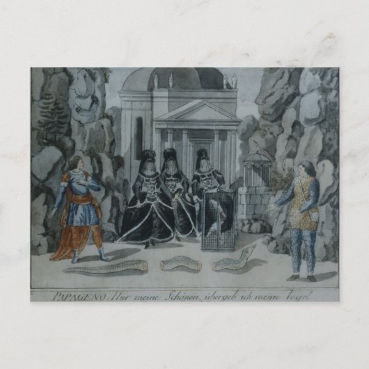 Scène uit 'The Magic Flute' Briefkaart (Voorkant)