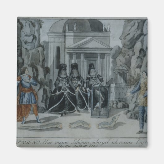 Scène uit 'The Magic Flute' Magneet (Voorkant)