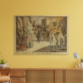 Scène uit 'The Magic Flute' van Mozart, 1795 Canvas Afdruk (Insitu (Woonkamer))